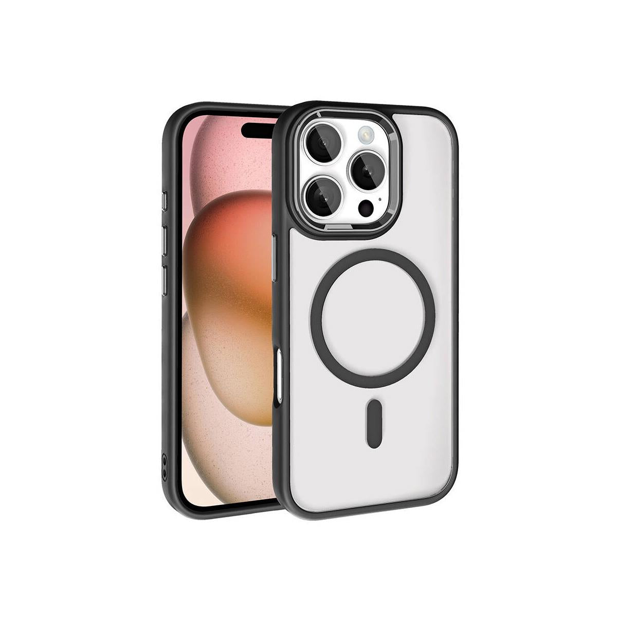 iPhone 16 Pro Max Bold Telefon Kılıfı - Siyah | bastcase - Arka Yüzey Detayı