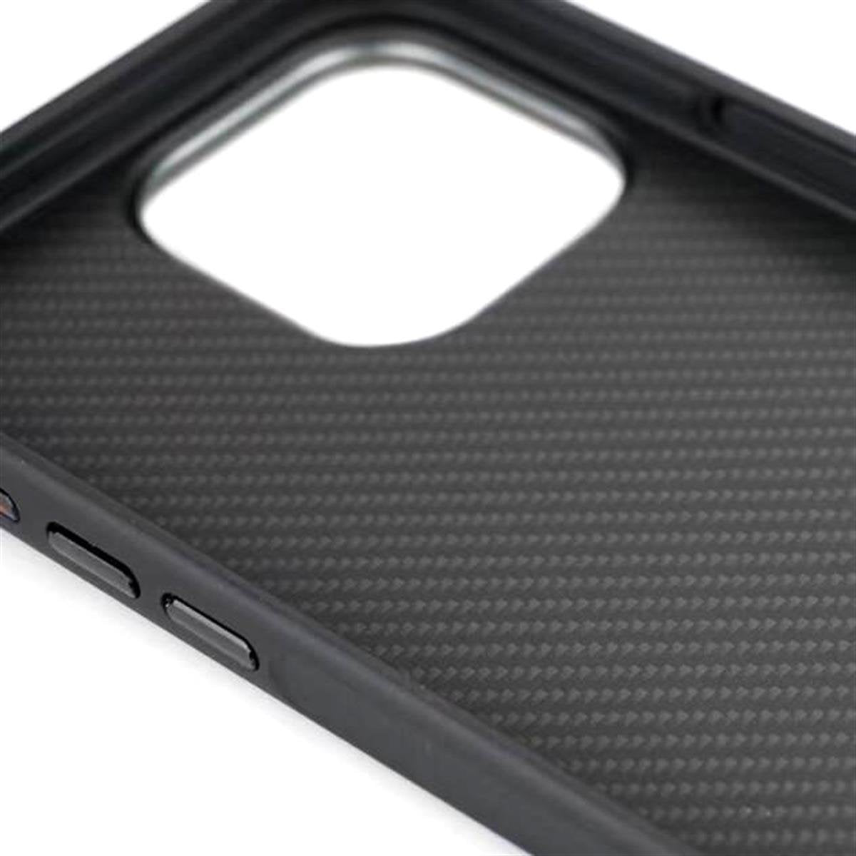 iPhone 16 Pro Max Carbon Telefon Kılıfı - Heavy Carbon Siyah | bastcase - Arka Yüzey Detayı