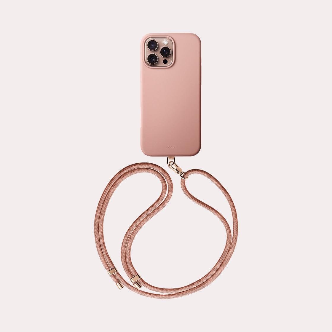 iPhone 16 Pro Max Coehl MagSafe Destekli Askı İpli Creme Telefon Kılıfı - Coehl Pembe | bastcase - Ön Yüzey Görünümü