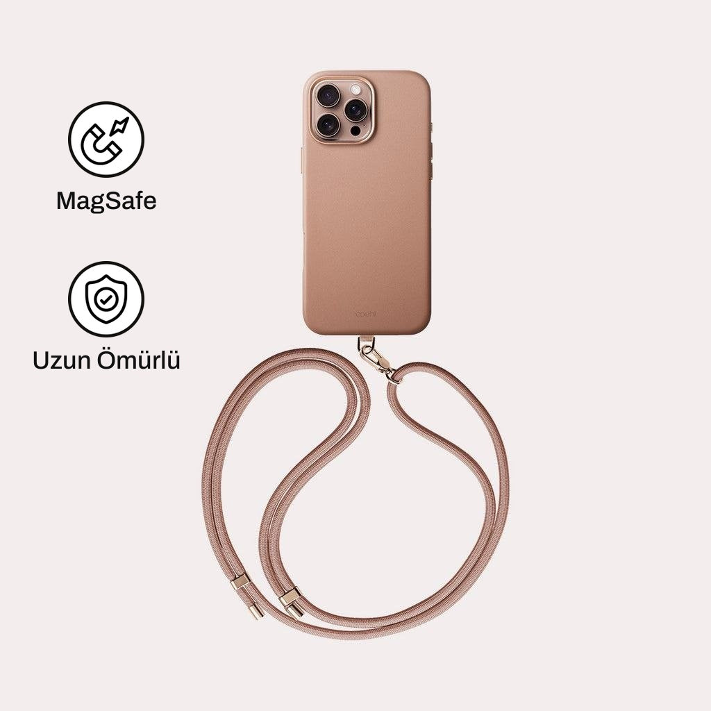 iPhone 16 Pro Max ile Uyumlu Coehl MagSafe Destekli Askı İpli Muse Telefon Kılıfı | bastcase
