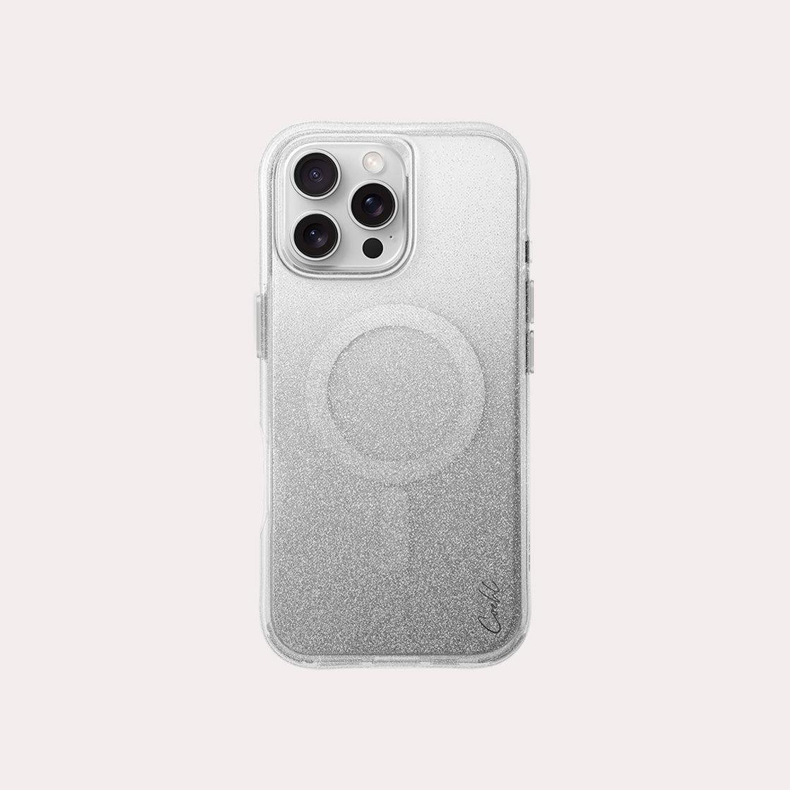 iPhone 16 Pro Max Coehl MagSafe Destekli Lumino Telefon Kılıfı - Coehl Gümüş | bastcase - Ön Yüzey Görünümü