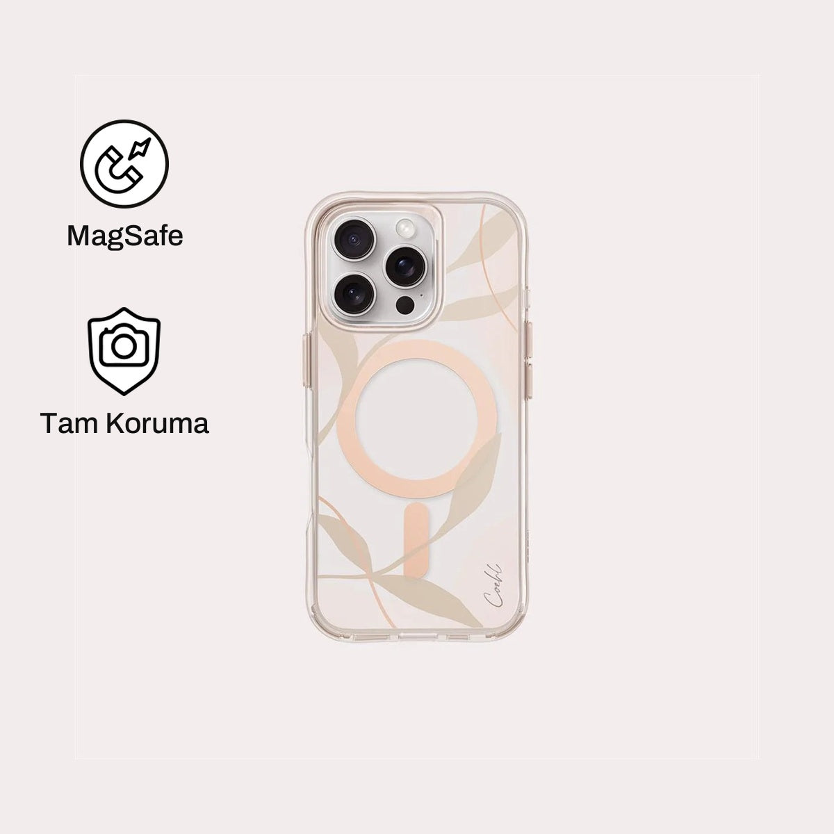 iPhone 16 Pro Max ile Uyumlu Coehl MagSafe Destekli Verdure Telefon Kılıfı | bastcase