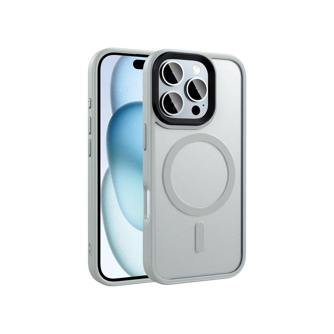 iPhone 16 Pro Max Mat Bold Telefon Kılıfı - Siyah | bastcase - Arka Yüzey Detayı