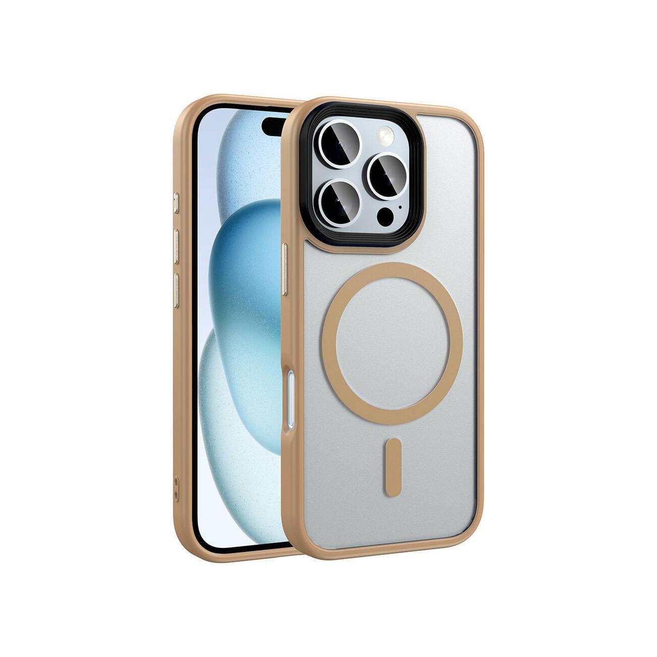 iPhone 16 Pro Max Mat Bold Telefon Kılıfı - Deniz Mavisi | bastcase - Ön Yüzey Görünümü