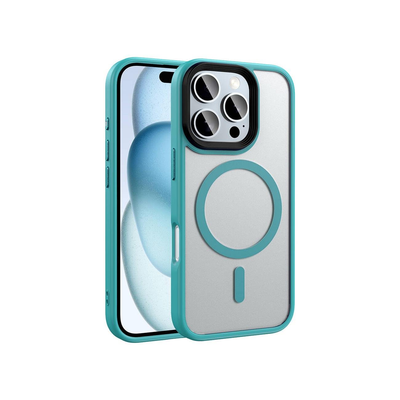 iPhone 16 Pro Max Mat Bold Telefon Kılıfı - Deniz Mavisi | bastcase - Yan Profil İnceliği