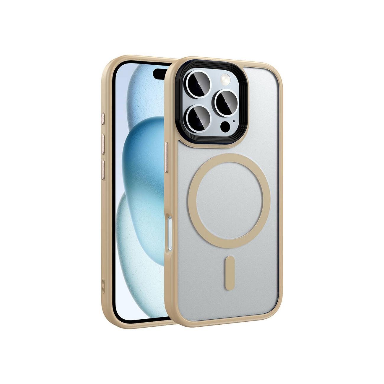 iPhone 16 Pro Max Mat Bold Telefon Kılıfı - Antrasit | bastcase - Yan Profil İnceliği