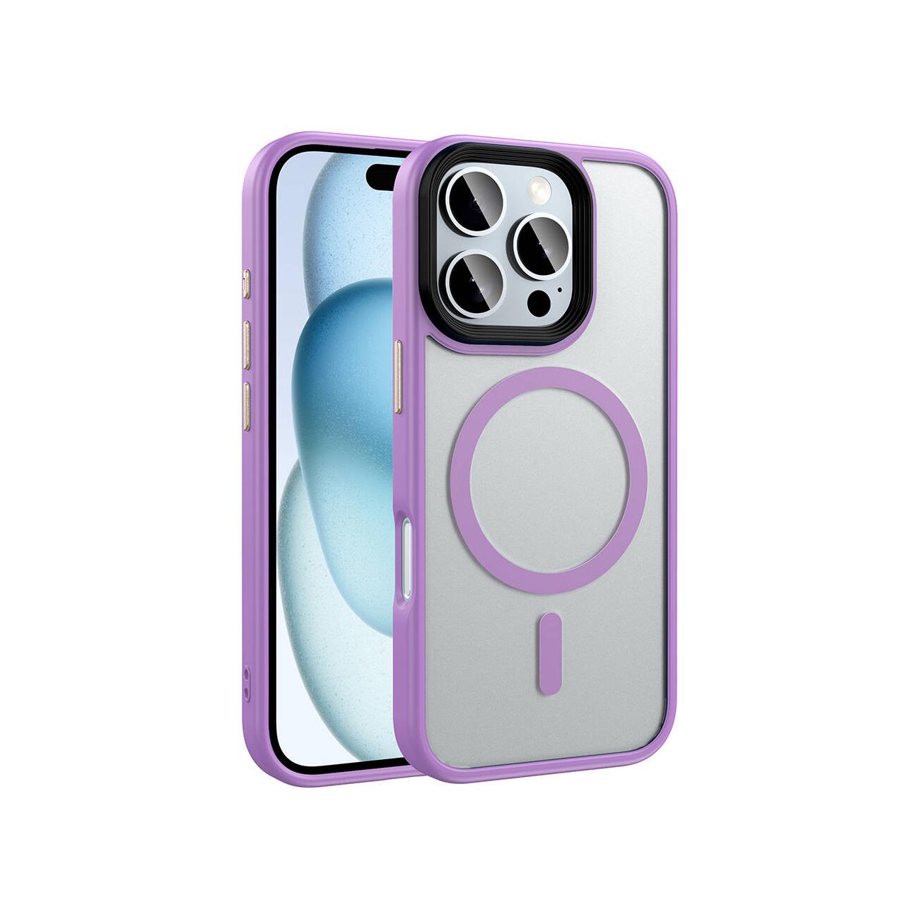 iPhone 16 Pro Max Mat Bold Telefon Kılıfı - Pembe | bastcase - Arka Yüzey Detayı