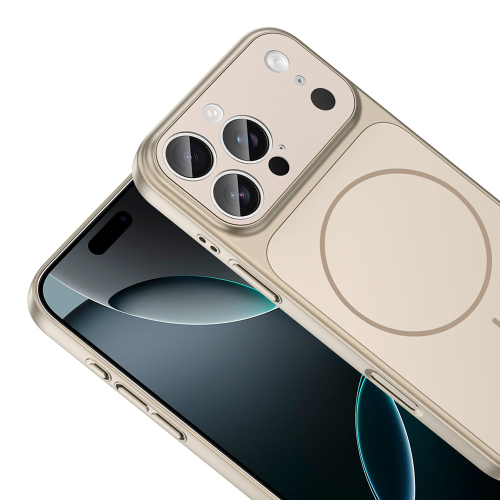 iPhone 16 Pro Max Reborn-17 Telefon Kılıfı - Şampanya | bastcase - Yan Profil İnceliği