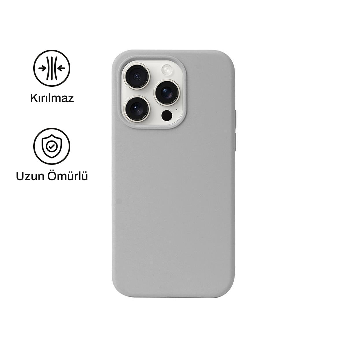 iPhone 16 Pro Max ile Uyumlu Silikon Lansman Telefon Kılıfı | bastcase
