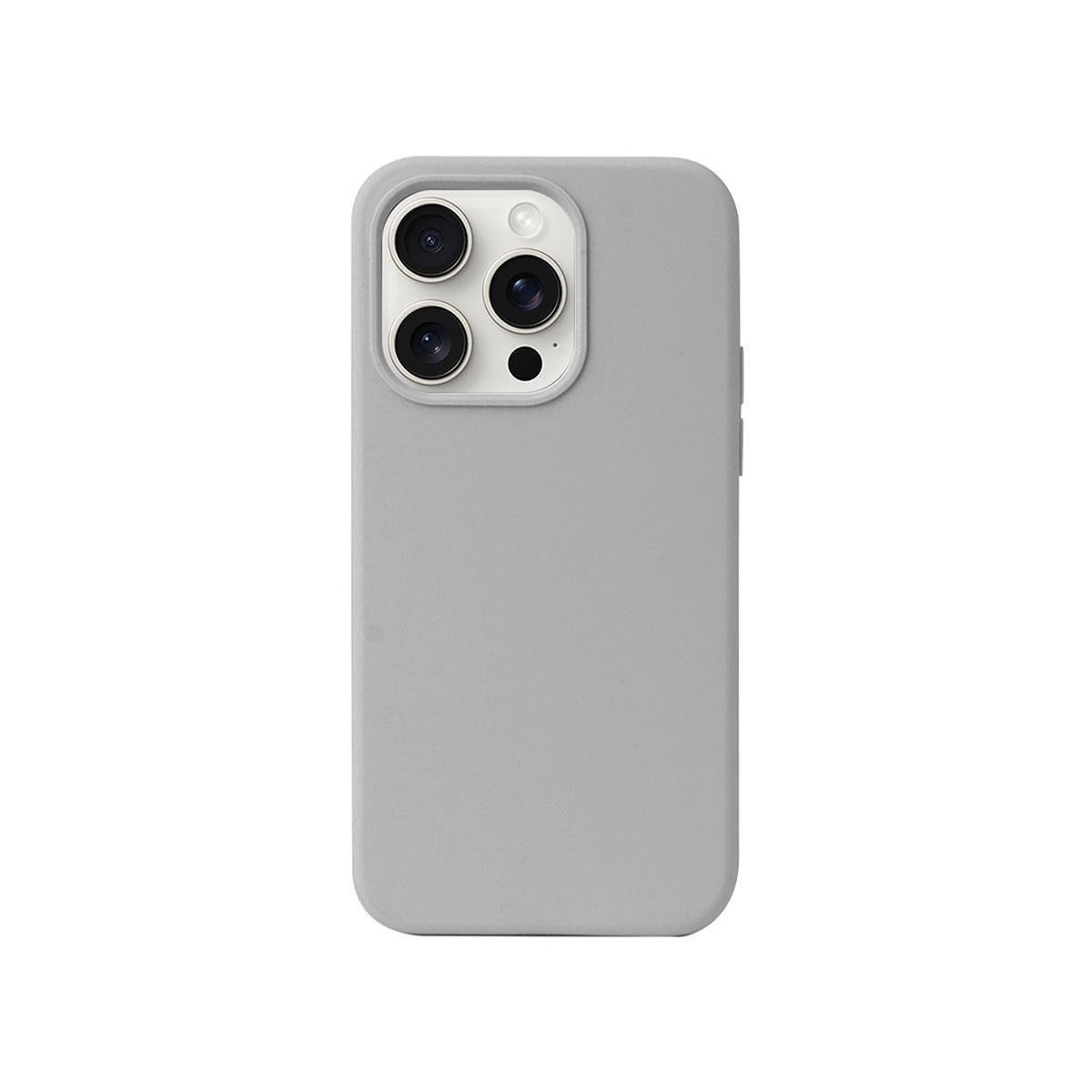 iPhone 16 Pro Max Silikon Lansman Telefon Kılıfı - Beyaz Titanyum | bastcase - Ön Yüzey Görünümü