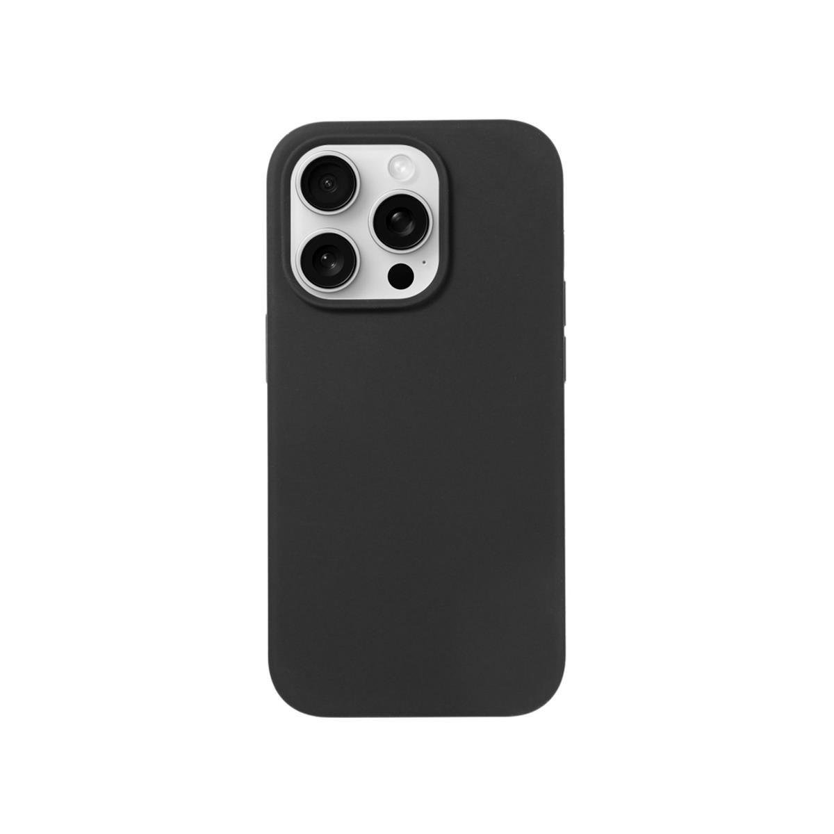 iPhone 16 Pro Max Silikon Lansman Telefon Kılıfı - Siyah | bastcase - Ön Yüzey Görünümü