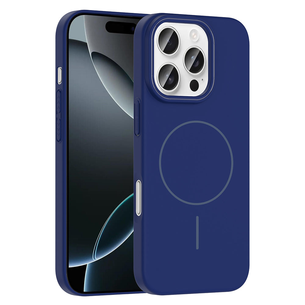 iPhone 16 Pro Raye Sert Telefon Kılıfı - Lacivert | bastcase - Ön ve Arka Görünüm