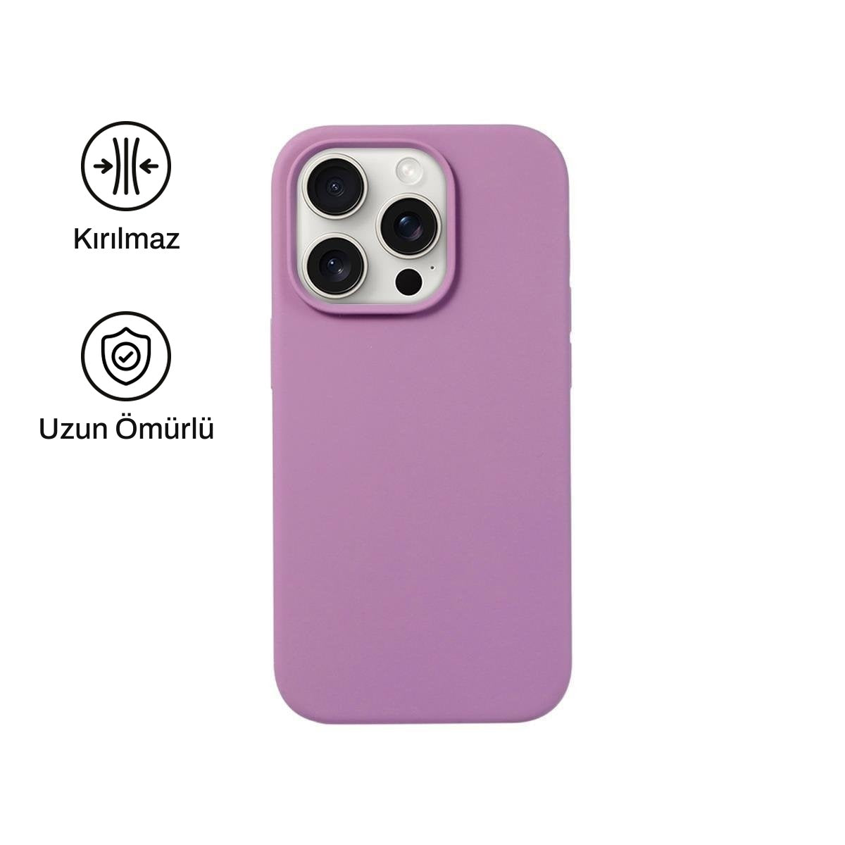 iPhone 16 Pro ile Uyumlu Silikon Lansman Telefon Kılıfı | bastcase