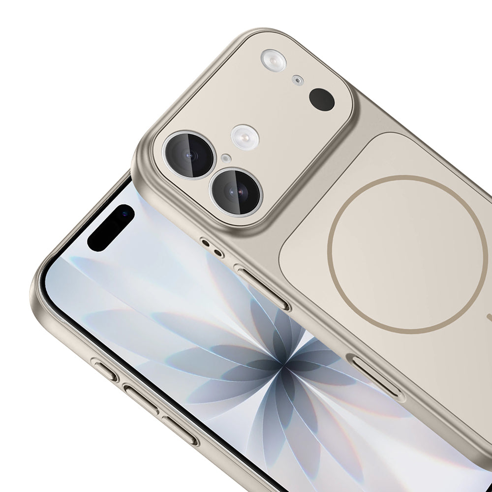 iPhone 16 Reborn-17 Telefon Kılıfı - Bej | bastcase - Yan Profil İnceliği