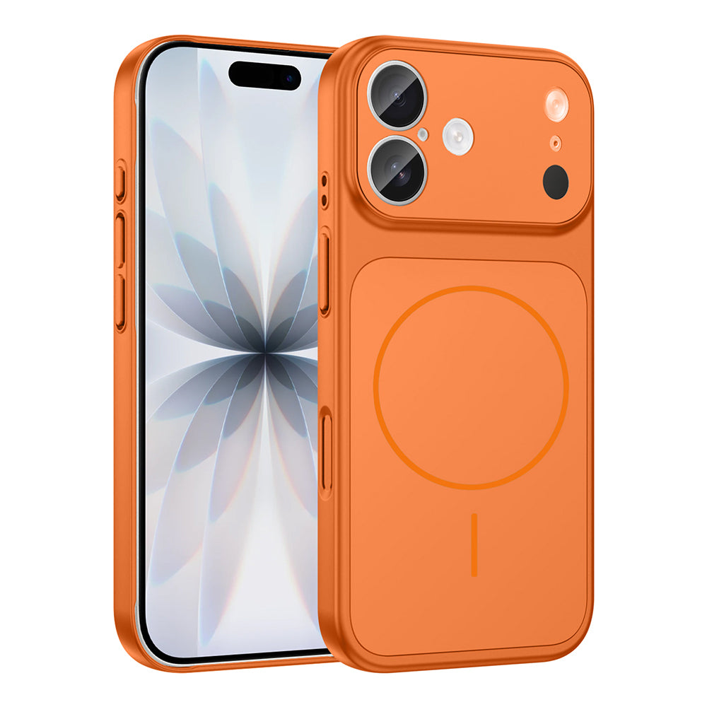 iPhone 16 Reborn-17 Telefon Kılıfı - Turuncu | bastcase - Arka Yüzey Detayı