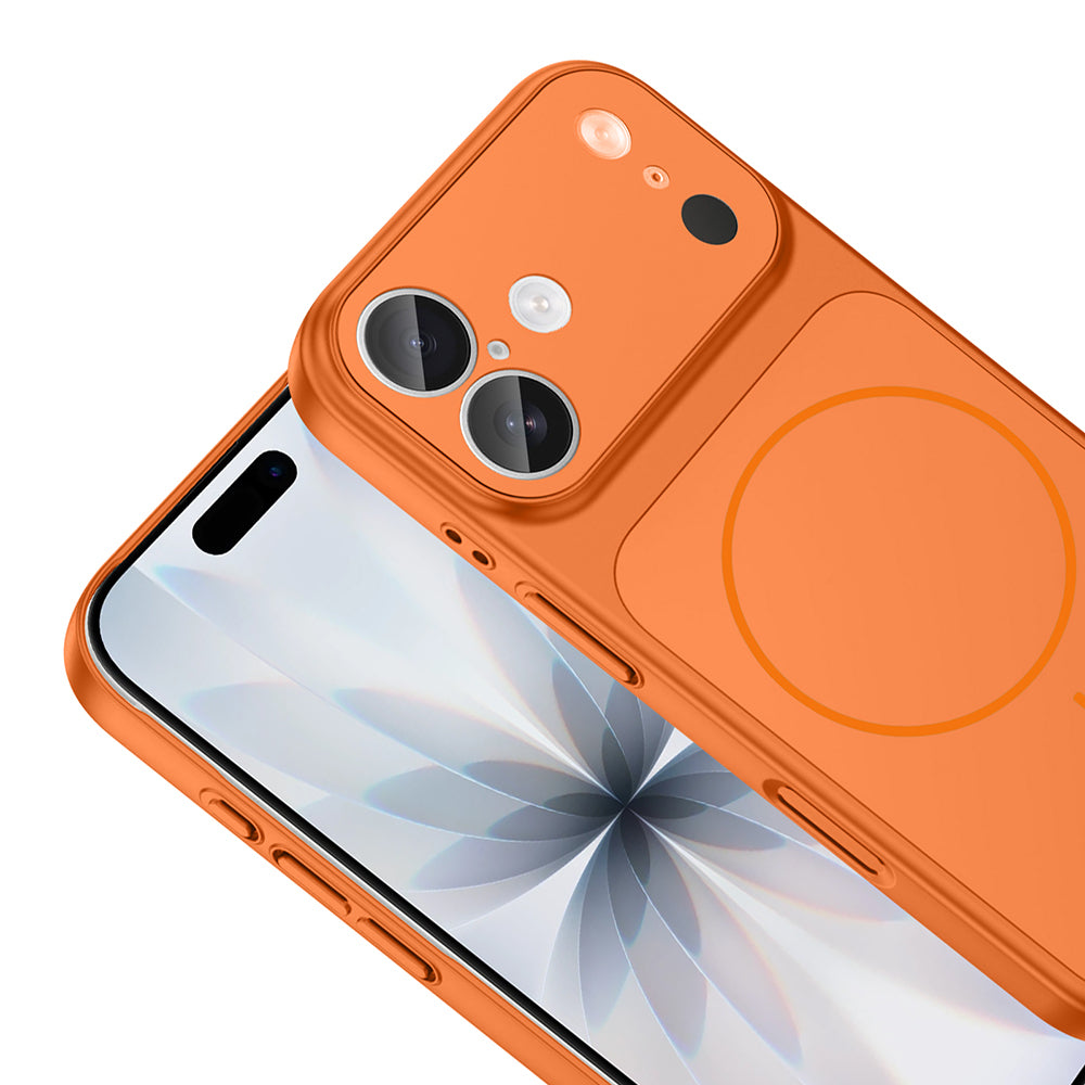 iPhone 16 Reborn-17 Telefon Kılıfı - Turuncu | bastcase - Yan Profil İnceliği