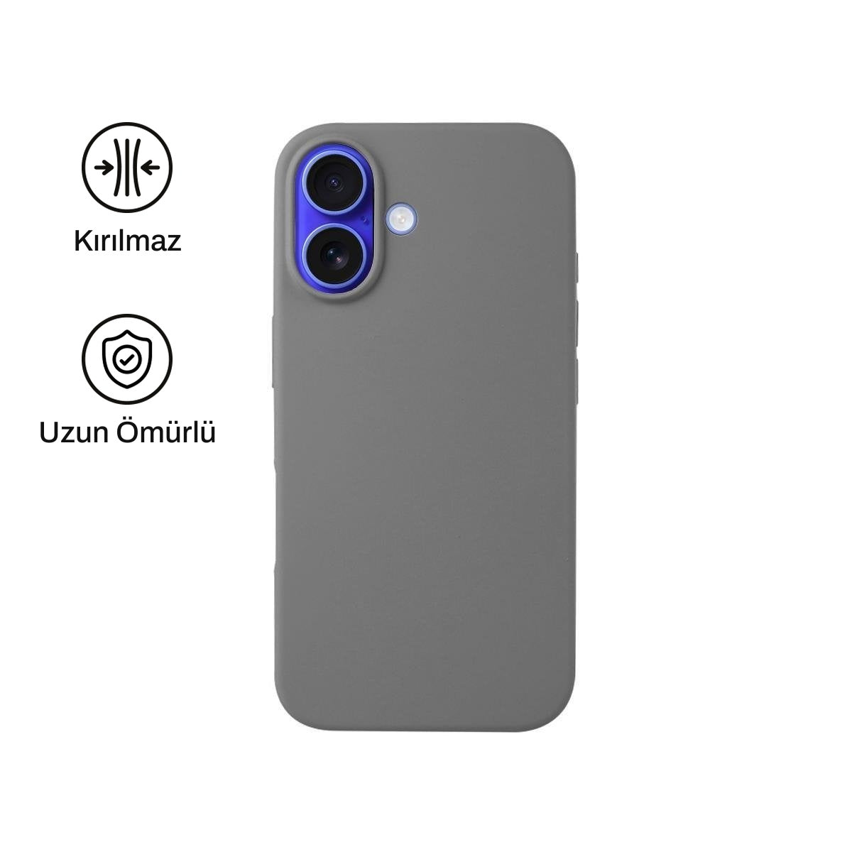 iPhone 16 ile Uyumlu Silikon Lansman Telefon Kılıfı | bastcase