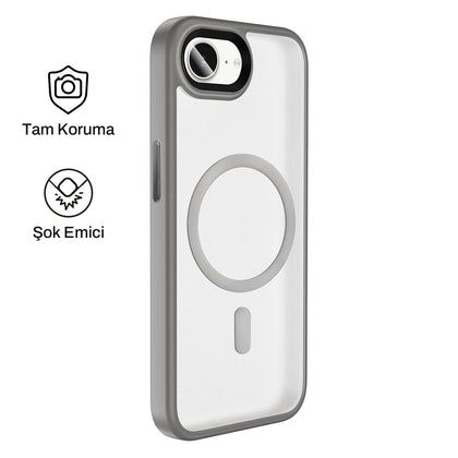 iPhone 16e ile Uyumlu Mat Bold Telefon Kılıfı