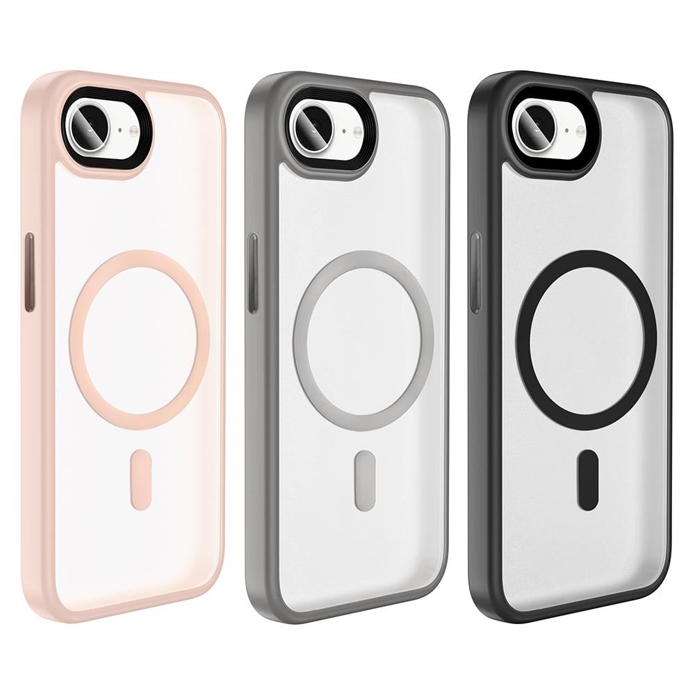 iPhone 16e Mat Bold Telefon Kılıfı - Antrasit | bastcase - Kamera Koruma Alanı