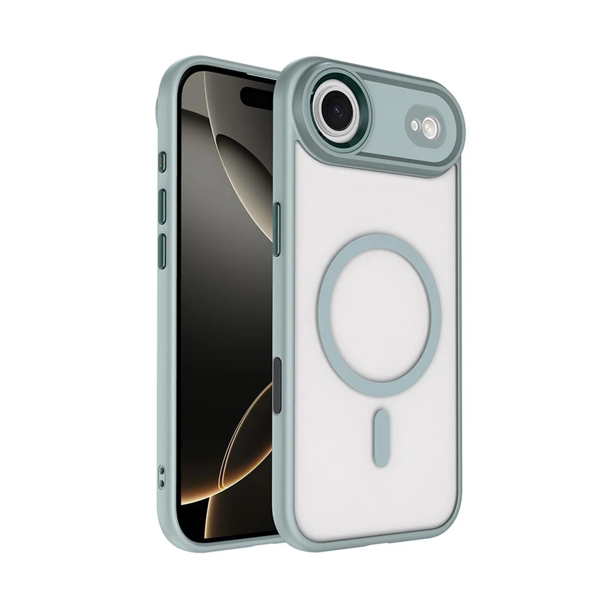 iPhone 17 Air Bold Telefon Kılıfı - Buz Yeşil | bastcase - Yan Profil İnceliği