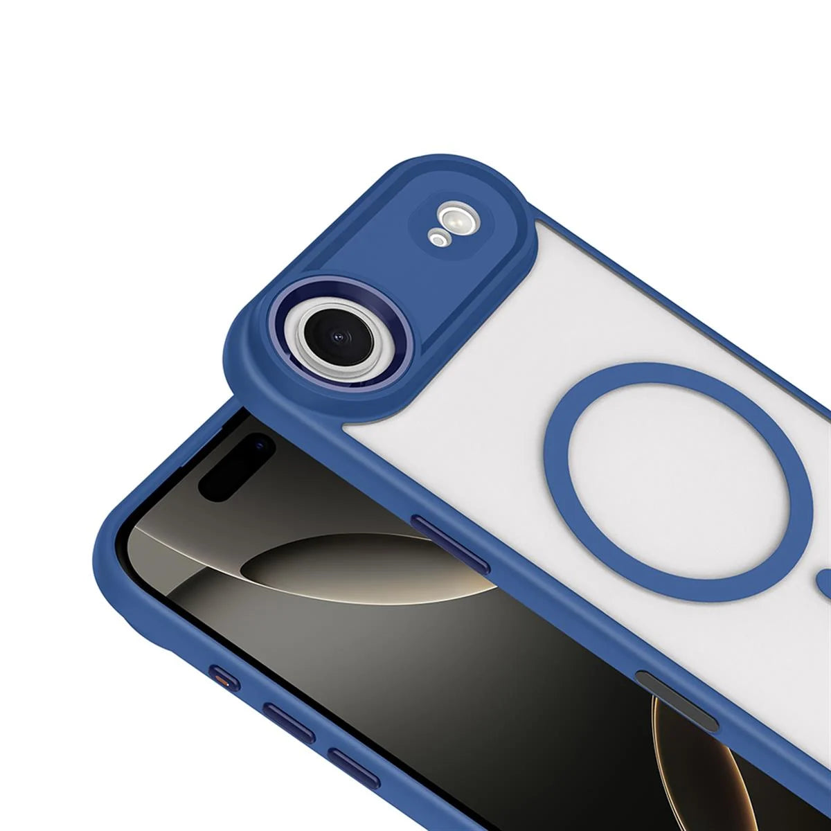 iPhone 17 Air Bold Telefon Kılıfı - Mavi | bastcase - Arka Yüzey Detayı