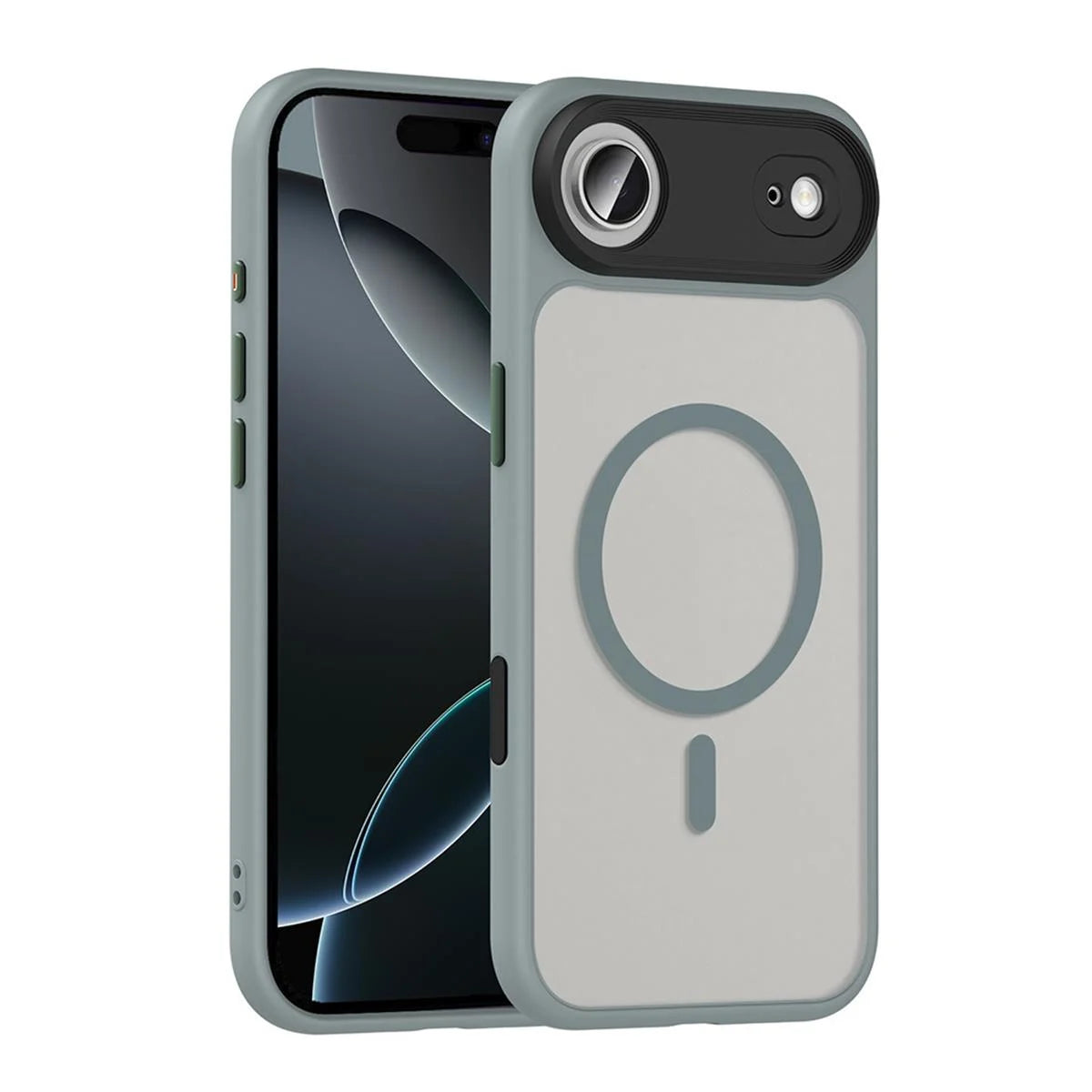 iPhone 17 Air Mat Bold Telefon Kılıfı - Buz Yeşil | bastcase - Yan Profil İnceliği