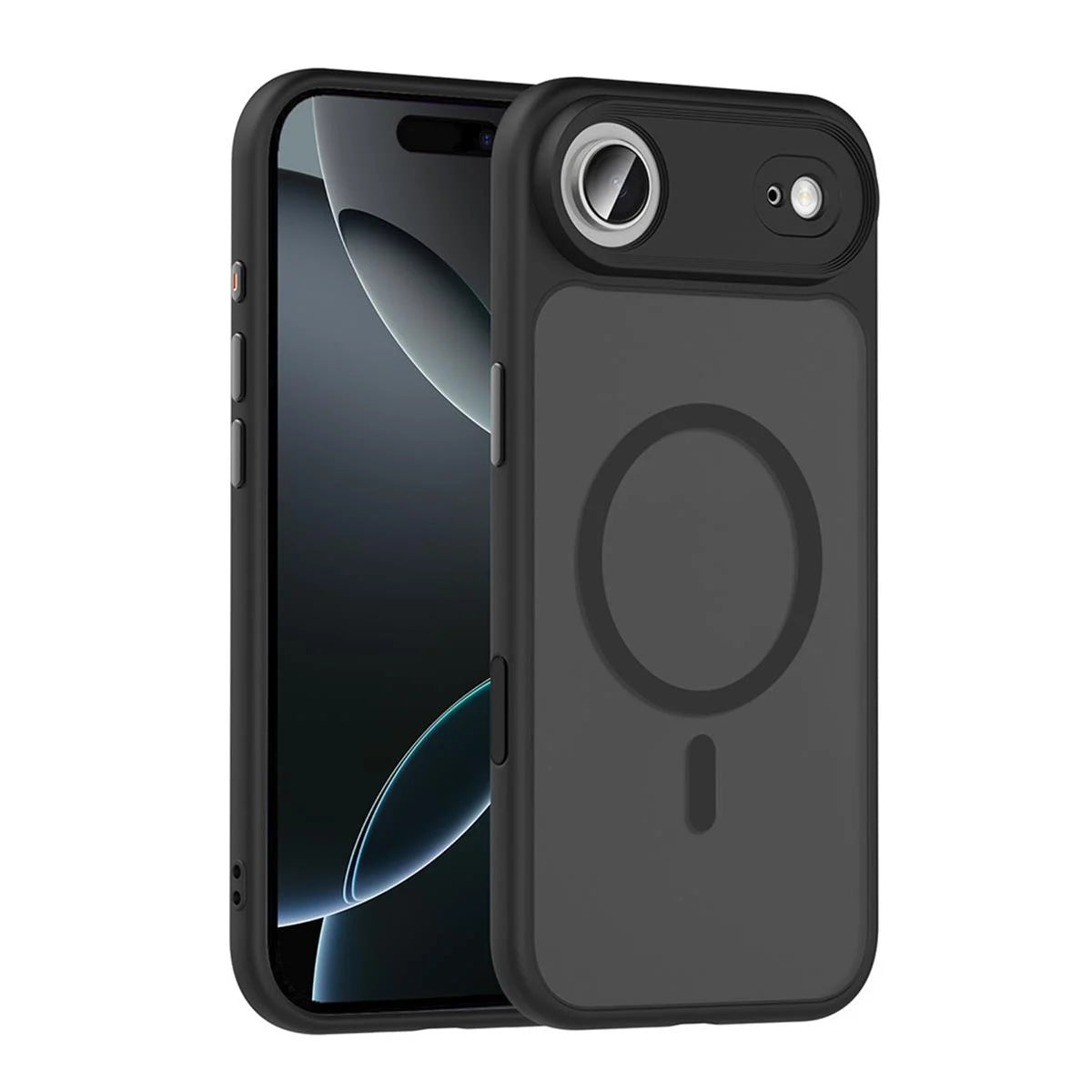 iPhone 17 Air Mat Bold Telefon Kılıfı - Siyah | bastcase - Yan Profil İnceliği