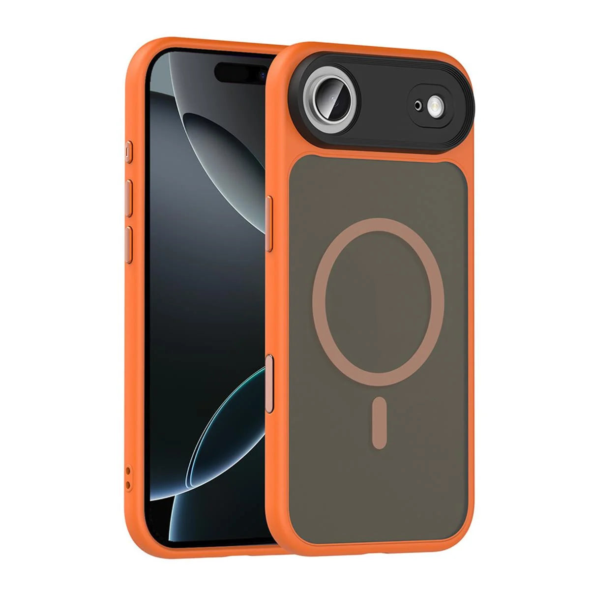 iPhone 17 Air Mat Bold Telefon Kılıfı - Turuncu | bastcase - Yan Profil İnceliği