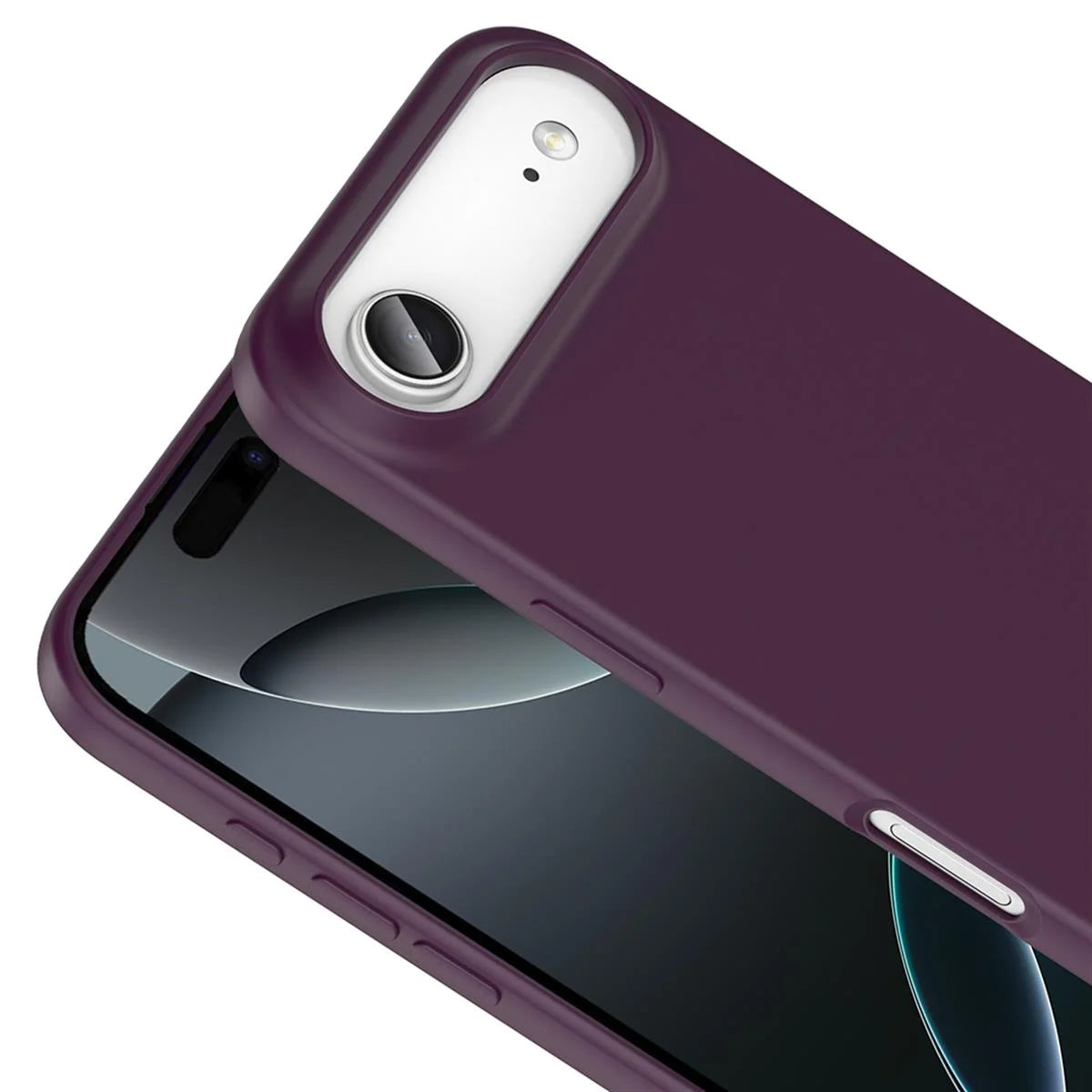 iPhone 17 Air Silikon Lansman Telefon Kılıfı - Siyah | bastcase - Ön Yüzey Görünümü