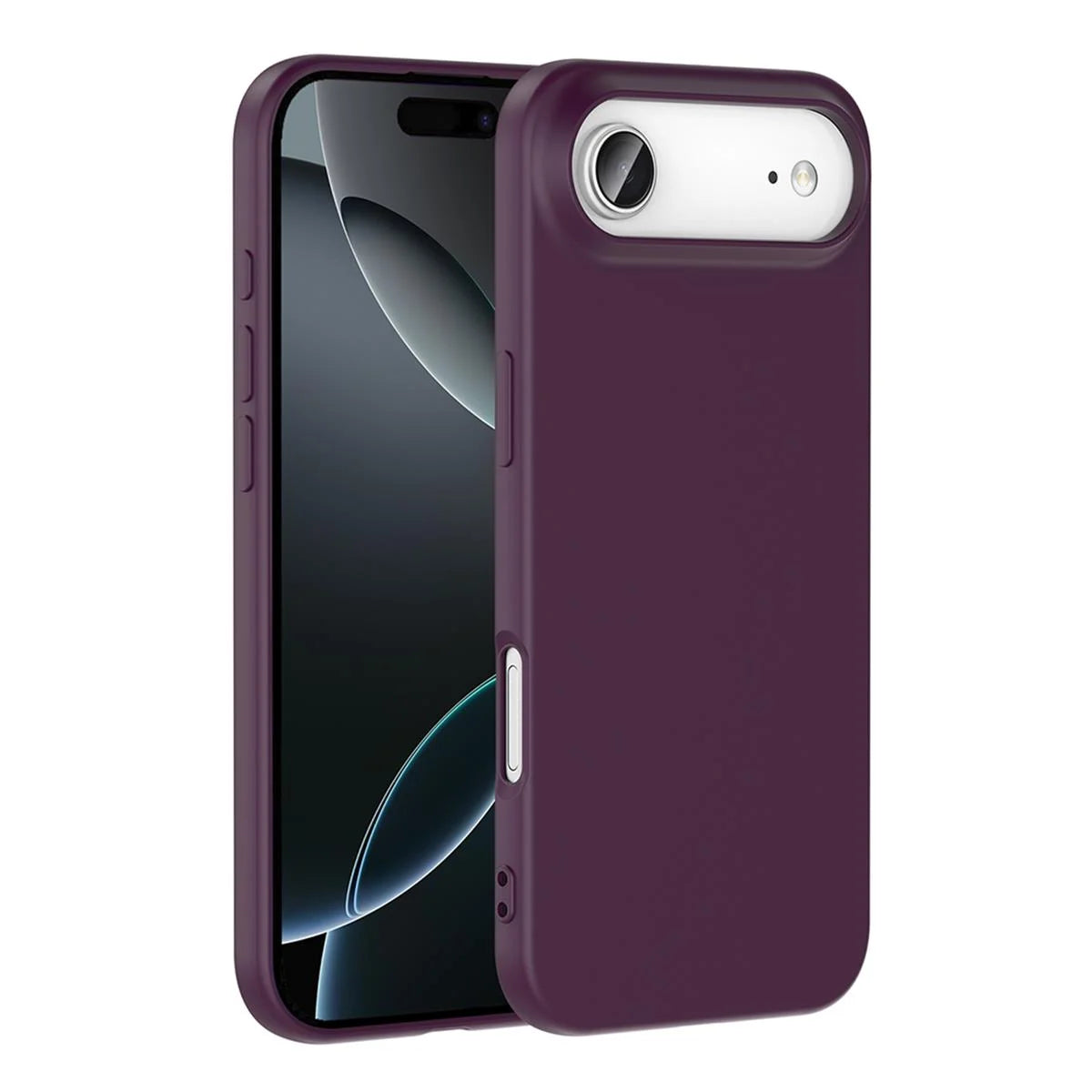 iPhone 17 Air Silikon Lansman Telefon Kılıfı - Siyah | bastcase - Arka Yüzey Detayı