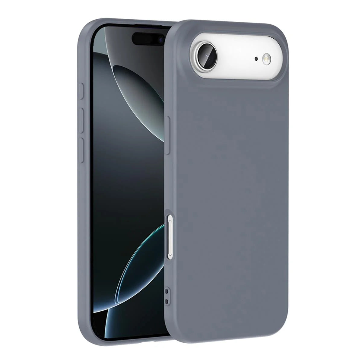 iPhone 17 Air Silikon Lansman Telefon Kılıfı - Pudra | bastcase - Arka Yüzey Detayı
