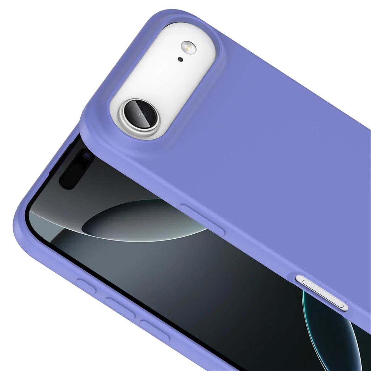 iPhone 17 Air Silikon Lansman Telefon Kılıfı - Turuncu | bastcase - Arka Yüzey Detayı
