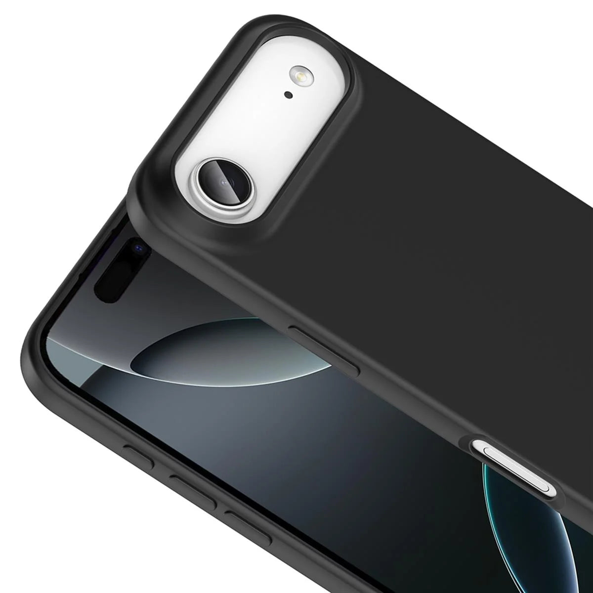 iPhone 17 Air Silikon Lansman Telefon Kılıfı - Gri | bastcase - Yan Profil İnceliği