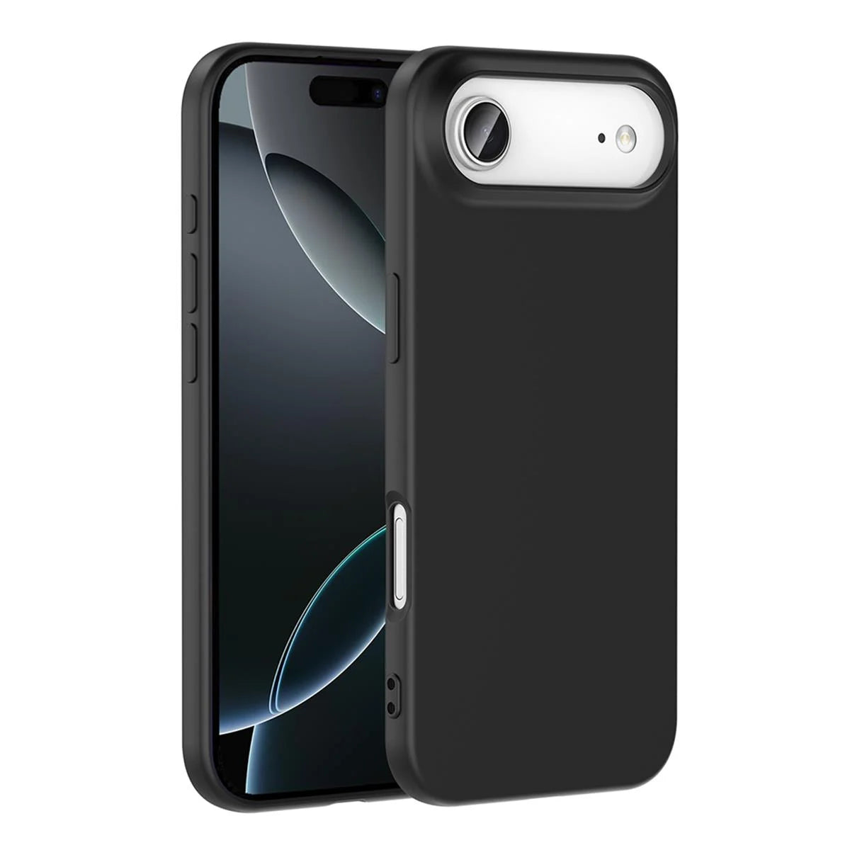 iPhone 17 Air Silikon Lansman Telefon Kılıfı - Gri | bastcase - Kamera Koruma Alanı