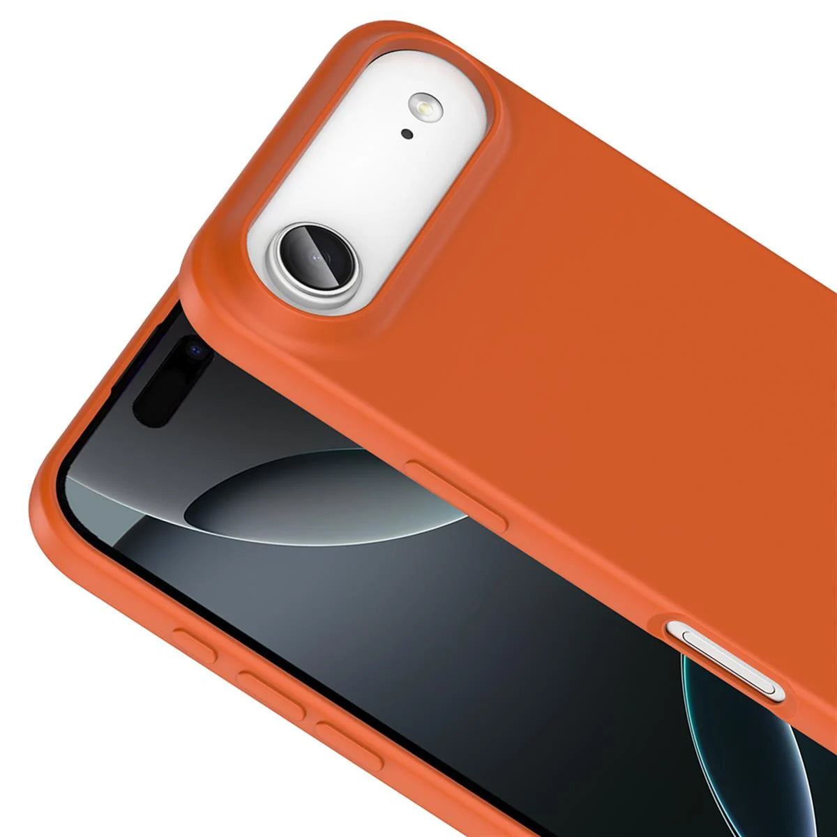 iPhone 17 Air Silikon Lansman Telefon Kılıfı - Pudra | bastcase - Kamera Koruma Alanı