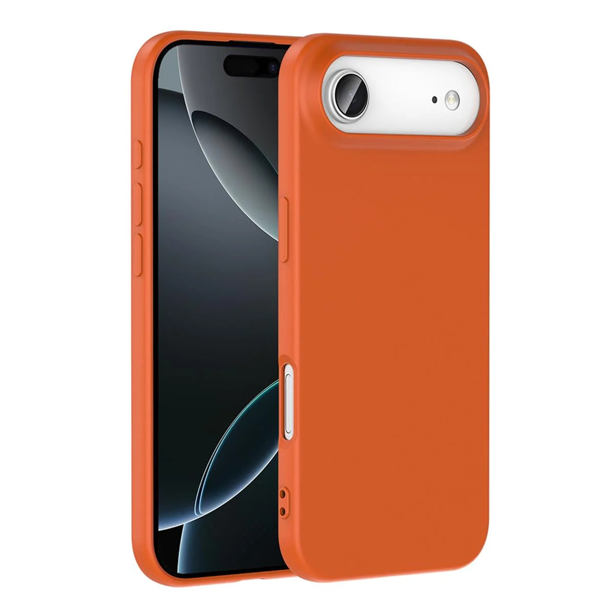 iPhone 17 Air Silikon Lansman Telefon Kılıfı - Gri | bastcase - Ön Yüzey Görünümü