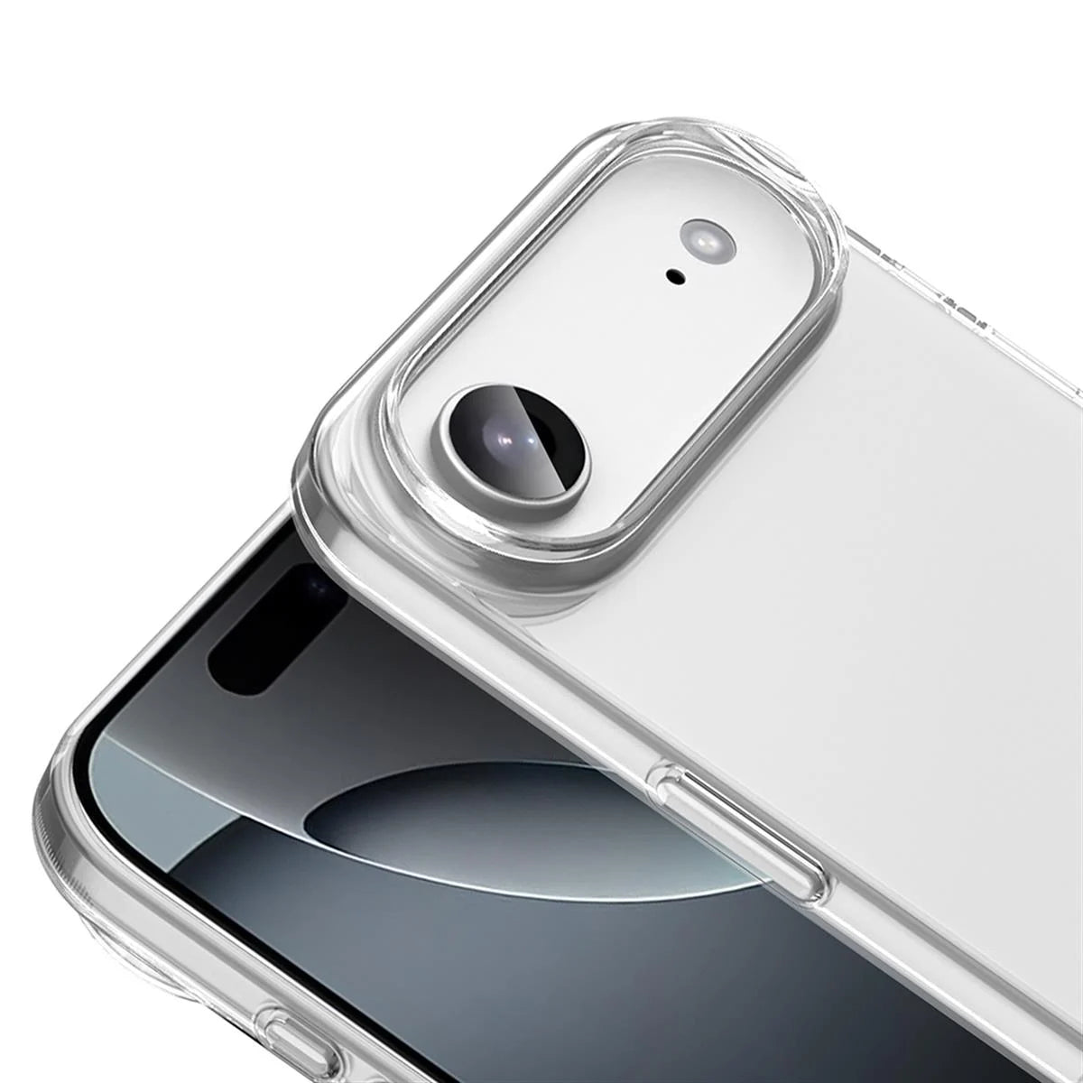 iPhone 17 Air Stark Telefon Kılıfı - Şeffaf | bastcase - Tuş Kesimi