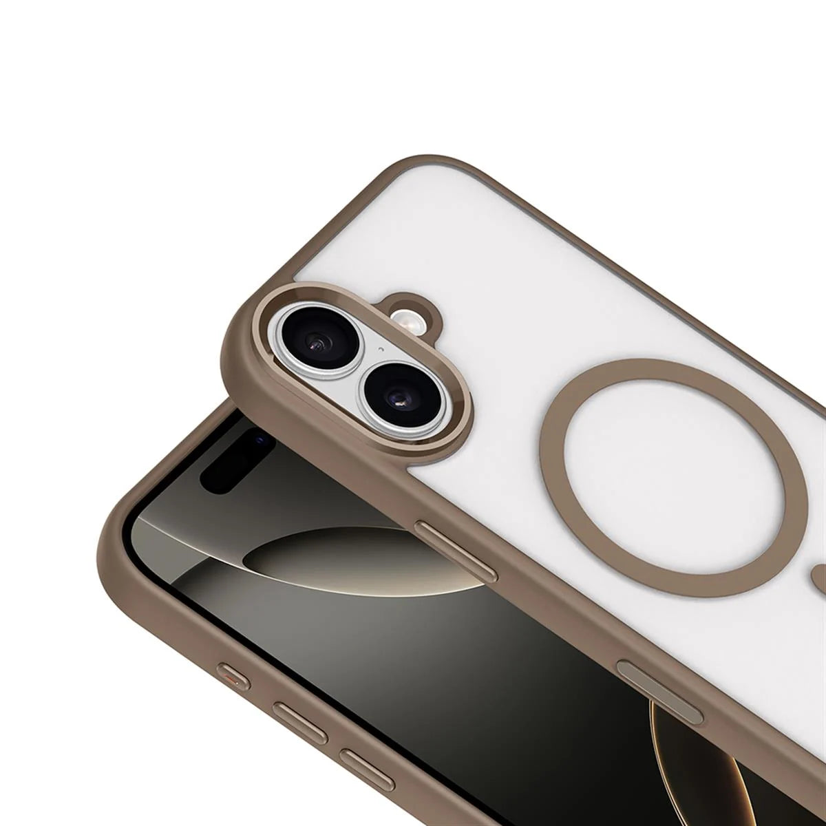 iPhone 17 Bold Telefon Kılıfı - Çöl Titanyum | bastcase - Arka Yüzey Detayı