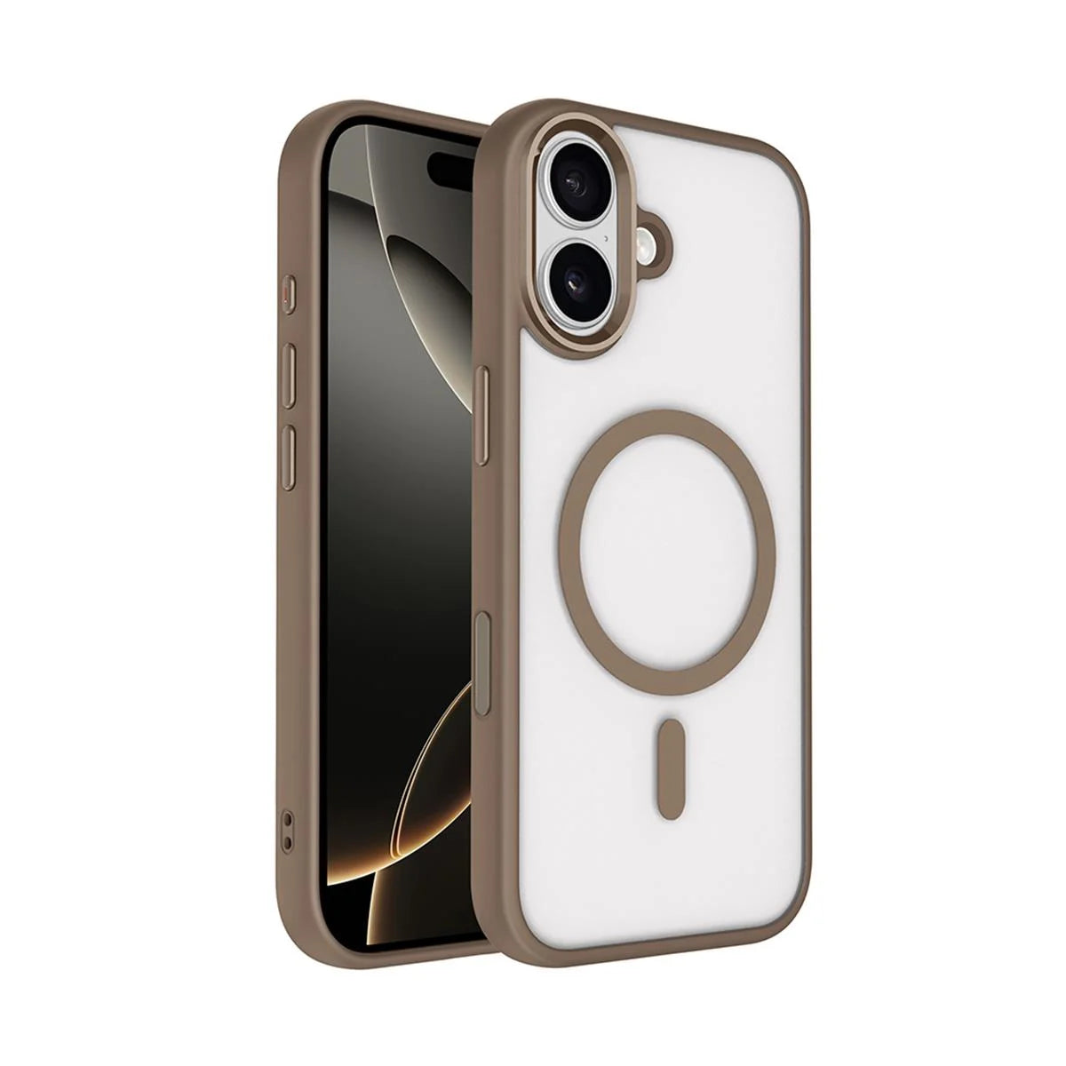 iPhone 17 Bold Telefon Kılıfı - Çöl Titanyum | bastcase - Yan Profil İnceliği