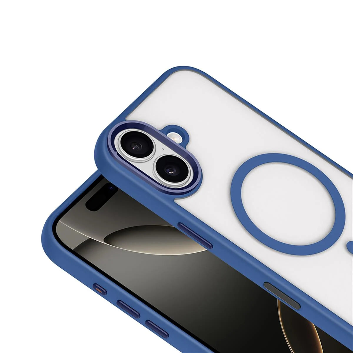 iPhone 17 Bold Telefon Kılıfı - Mavi | bastcase - Arka Yüzey Detayı