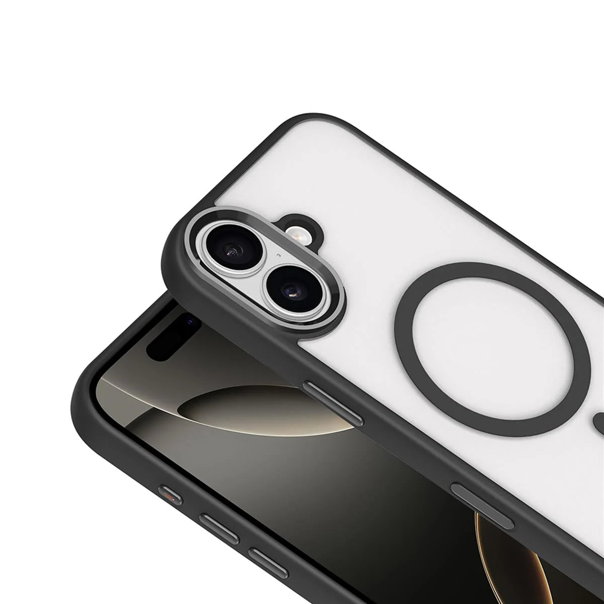 iPhone 17 Bold Telefon Kılıfı - Siyah | bastcase - Arka Yüzey Detayı
