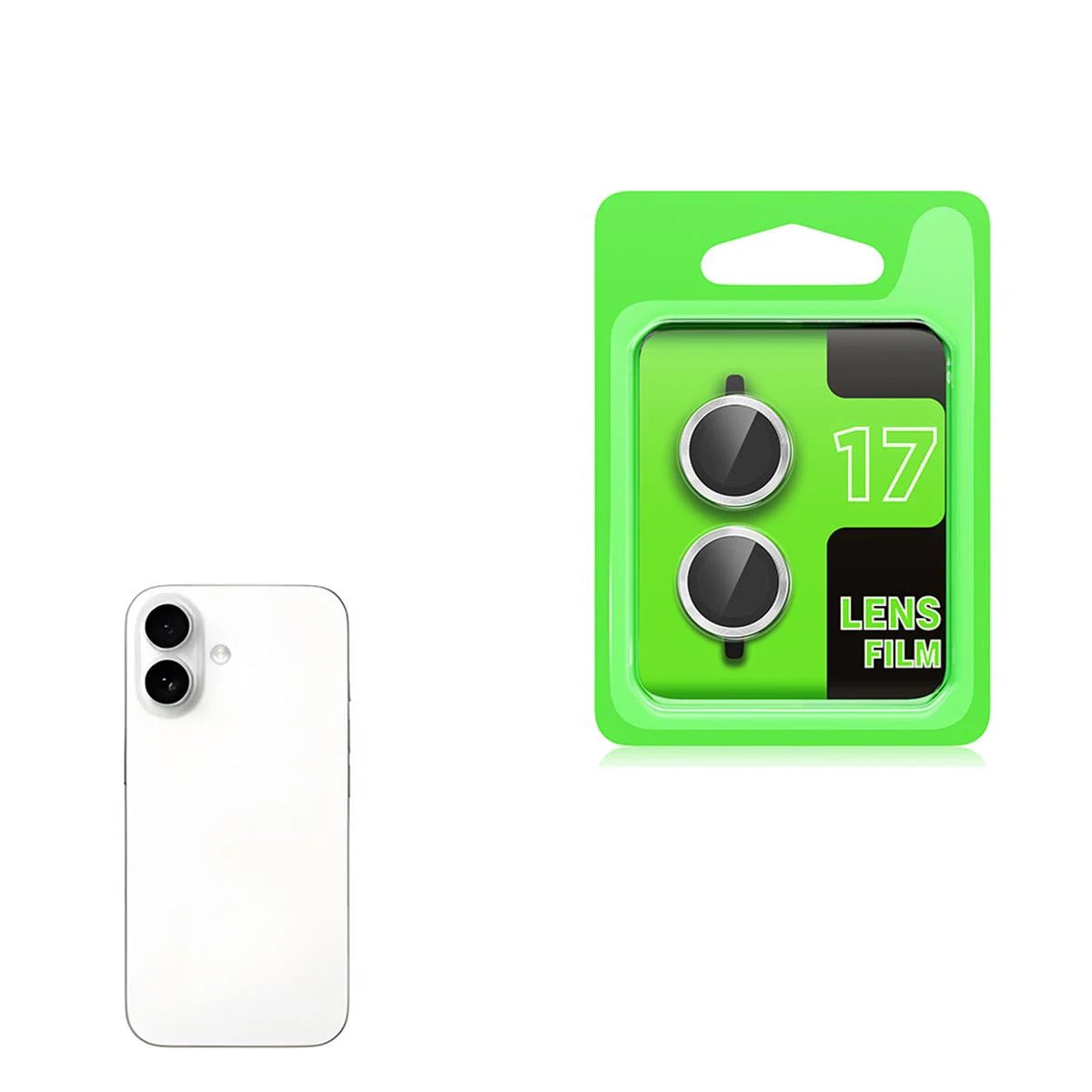 iPhone 17 Lens Koruyucu - Gümüş | bastcase - Lens Kamera Uyumu