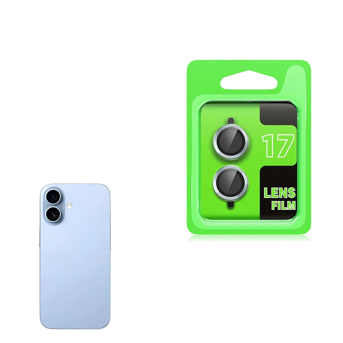 iPhone 17 Lens Koruyucu - Mavi | bastcase - Lens Kamera Uyumu