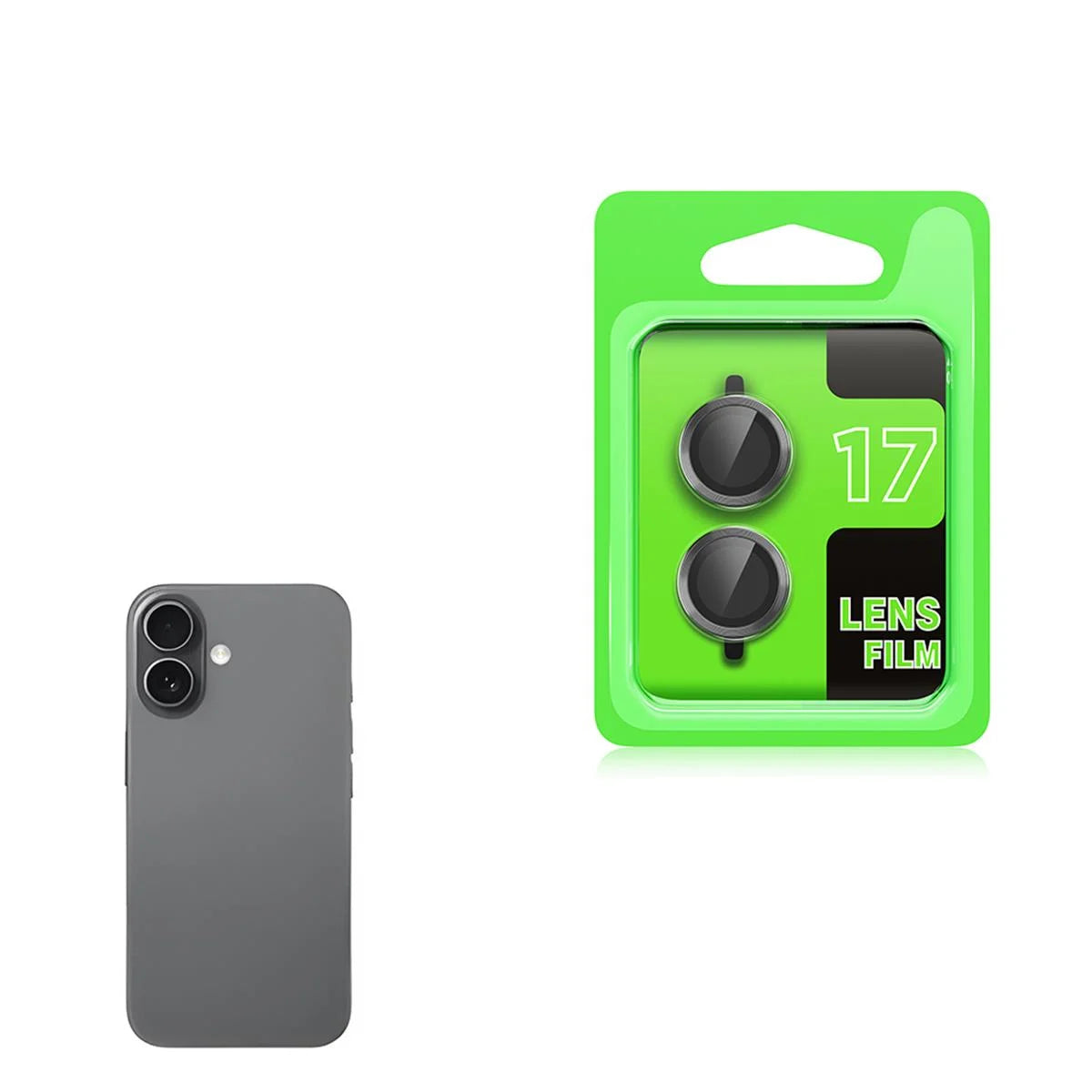 iPhone 17 Lens Koruyucu - Titanyum | bastcase - Lens Kamera Uyumu