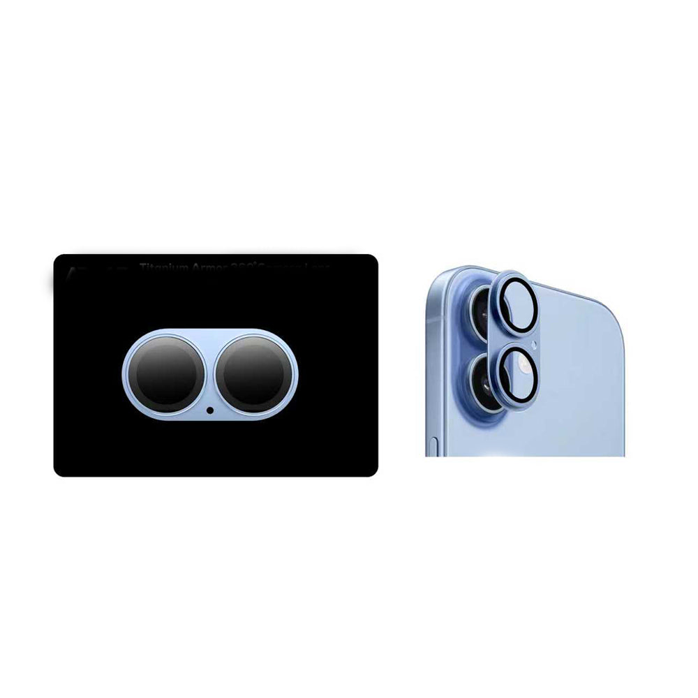 iPhone 17 Modül Lens Koruyucu - Mavi | bastcase - Dış Çerçeve Koruması