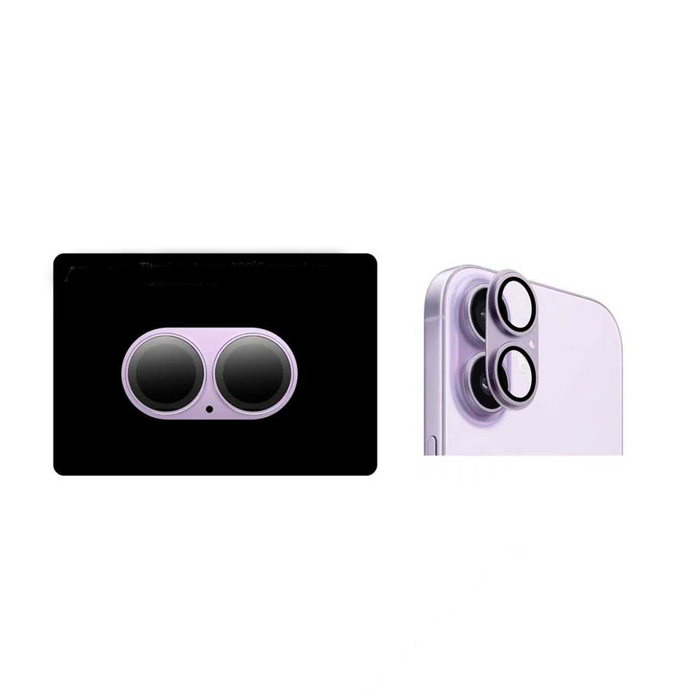 iPhone 17 Modül Lens Koruyucu - Mor | bastcase - Dış Çerçeve Koruması