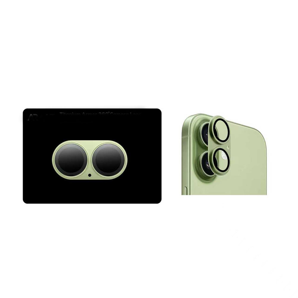 iPhone 17 Modül Lens Koruyucu - Yeşil | bastcase - Dış Çerçeve Koruması