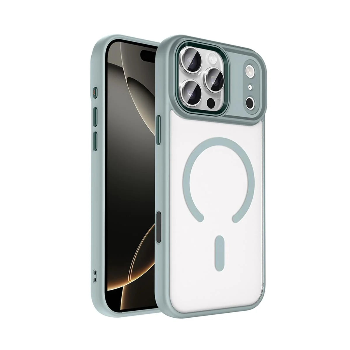 iPhone 17 Pro Bold Telefon Kılıfı - Buz Yeşil | bastcase - Yan Profil İnceliği