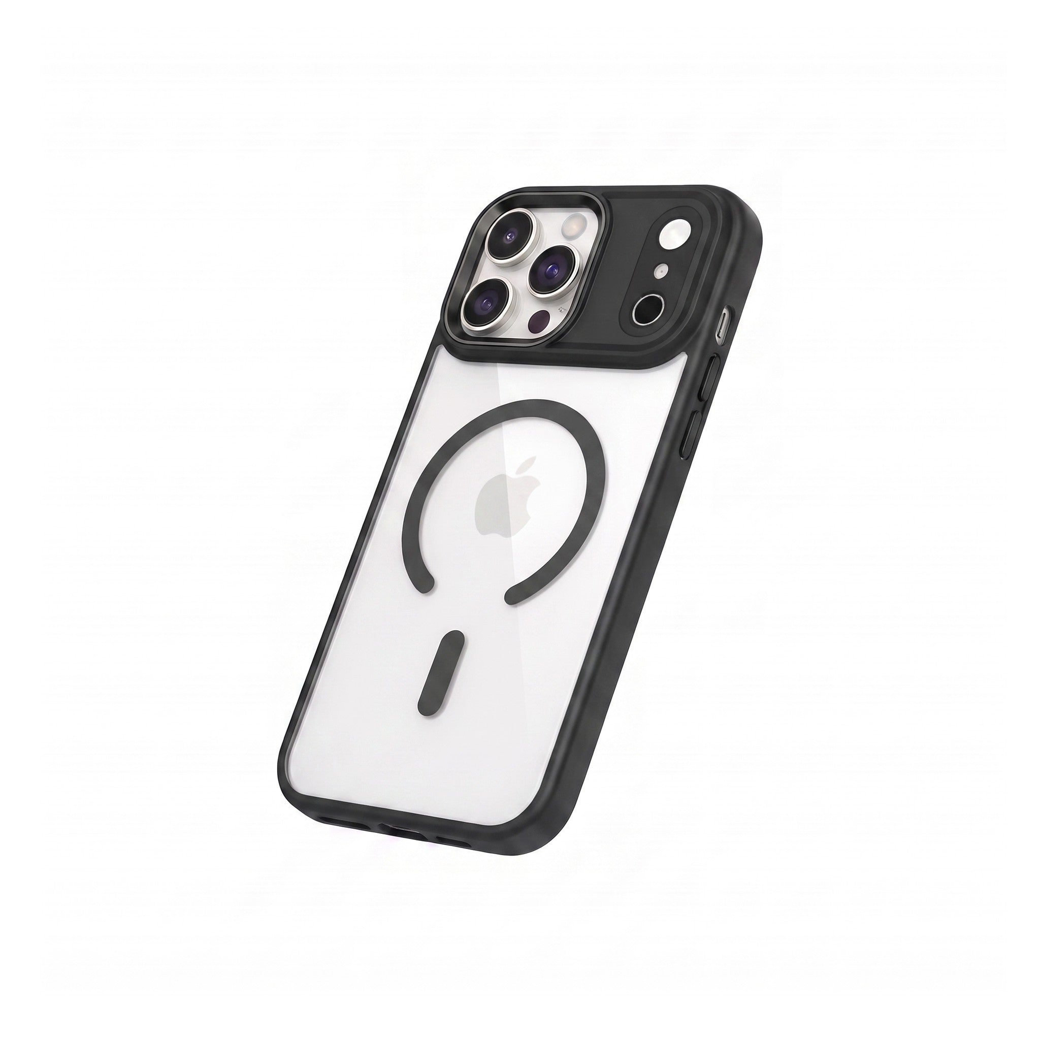iPhone 17 Pro ile Uyumlu Bold Telefon Kılıfı - Siyah | bastcase - Sol Çapraz Görünüm