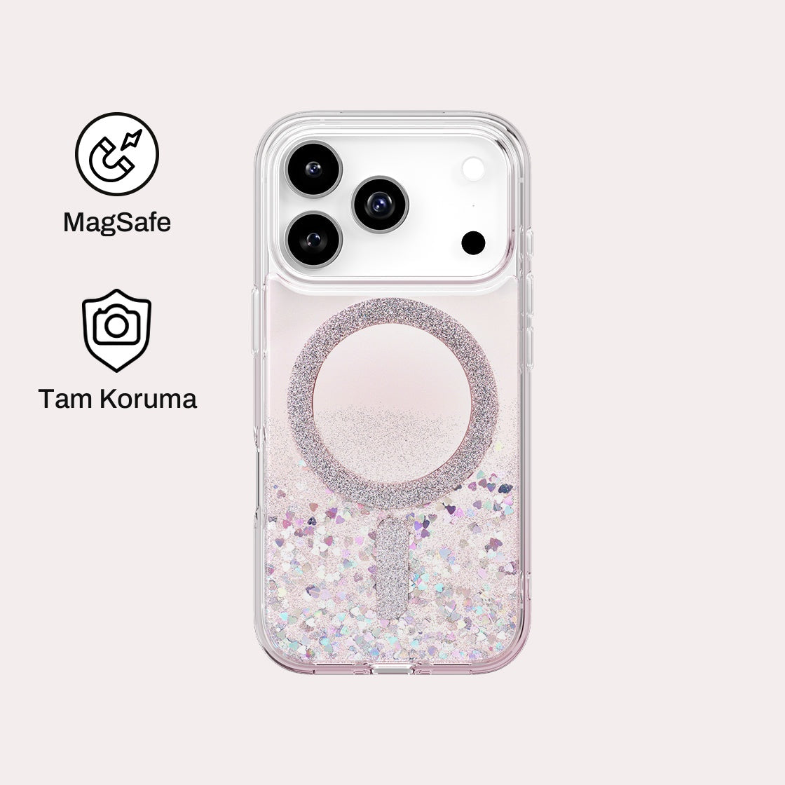 iPhone 17 Pro ile Uyumlu Coehl MagSafe Destekli Solea Telefon Kılıfı | bastcase